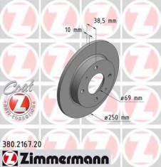 Disc frana SMART FORFOUR 1.1 - ZIMMERMANN 380.2167.20 foto