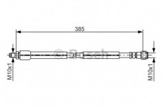 Furtun frana MERCEDES-BENZ S-CLASS limuzina S 55 AMG - BOSCH 1 987 476 949 foto