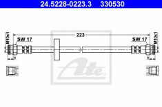 Furtun frana FIAT TIPO 1.4 - ATE 24.5228-0223.3 foto