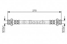 Furtun frana HYUNDAI GALLOPER I 2.5 TD - BOSCH 1 987 476 737 foto