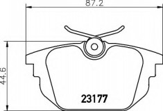 placute frana ALFA ROMEO 33 1.7 i.e. - HELLA 8DB 355 018-371 foto