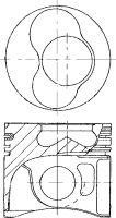 Piston VW CADDY III combi 2.0 SDI - NURAL 87-139500-40 foto