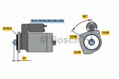 starter - BOSCH 0 001 340 504 foto