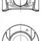 Piston RENAULT MASTER III caroserie 2.3 dCi FWD - KOLBENSCHMIDT 97504620