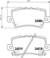 placute frana HONDA CIVIC VIII Hatchback 1.4 - HELLA 8DB 355 006-751 foto