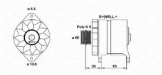 Generator / Alternator RENAULT EXTRA caroserie 1.9 D - MAGNETI MARELLI 943356952010 foto
