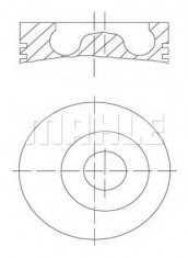 Piston FORD FOCUS 1.8 Turbo DI / TDDi - MAHLE ORIGINAL 015 05 02 foto