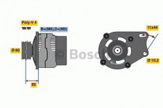 Generator / Alternator FIAT STRADA pick-up 1.2 - BOSCH 0 986 039 471 foto