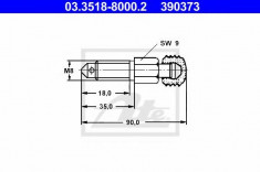 Surub/supapa aerisire - ATE 03.3518-8000.2 foto