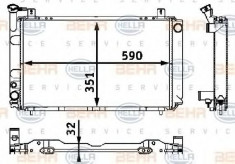 Radiator, racire motor NISSAN PULSAR II 1.7 D - HELLA 8MK 376 708-271 foto