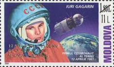 MOLDOVA 2016, Cosmos, Iuri Gagarin, serie neuzata, MNH foto