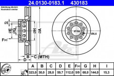 Disc frana AUDI A8 limuzina 4.2 quattro - ATE 24.0130-0183.1 foto