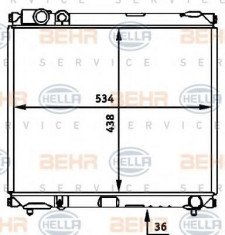 Radiator, racire motor SUZUKI SIDEKICK 2.0 TD tractiune integrala - HELLA 8MK 376 716-441 foto