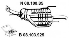 Toba esapament finala OPEL ZAFIRA A 1.6 16V - EBERSPACHER 08.100.85 foto