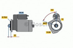 starter OPEL VECTRA A 1.7 TD - BOSCH 0 986 016 161 foto