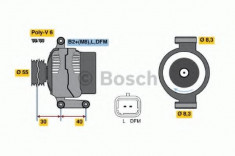 Generator / Alternator RENAULT CLIO Mk II 1.6 Flex - BOSCH 0 986 041 850 foto