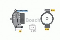 Generator / Alternator RENAULT SYMBOL I 1.6 Flex - BOSCH 0 986 042 770 foto