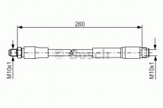 Furtun frana MERCEDES-BENZ A-CLASS A 160 CDI - BOSCH 1 987 476 760 foto