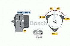 Generator / Alternator MAN TGA 28.360 FNLC, FNLLC - BOSCH 0 986 042 580 foto