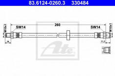 Furtun frana - ATE 83.6124-0260.3 foto