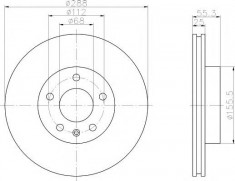 Disc frana VW SHARAN 1.9 TDI - TEXTAR 92074203 foto