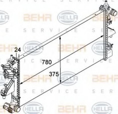 Radiator, racire motor FIAT DUCATO bus 2.3 JTD - HELLA 8MK 376 745-031 foto