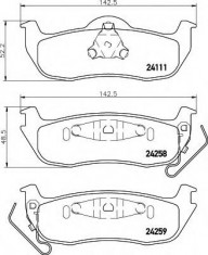 placute frana JEEP GRAND CHEROKEE III 3.0 CRD 4x4 - HELLA 8DB 355 012-181 foto