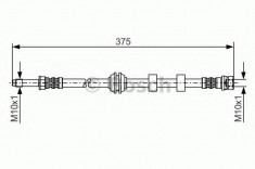 Furtun frana FORD COUGAR 2.0 16V - BOSCH 1 987 476 626 foto