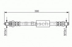 Furtun frana FORD STREET KA 1.6 - BOSCH 1 987 476 840 foto