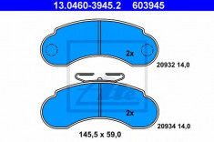 placute frana MERCEDES-BENZ 100 bus D - ATE 13.0460-3945.2 foto