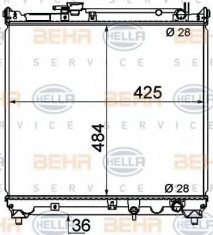 Radiator, racire motor SUZUKI SIDEKICK i 16V - HELLA 8MK 376 716-421 foto