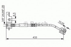 Furtun frana CHRYSLER PT CRUISER Cabriolet 2.4 - BOSCH 1 987 476 103 foto