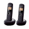Telefon fara fir DECT Panasonic Twin KX-TG1612FXH cu 2 receptoare