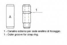 ghid supapa MERCEDES-BENZ HECKFLOSSE 190 DC - METELLI 01-0110 foto