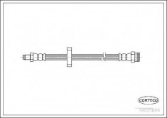 Furtun frana CITROEN RELAY caroserie 2.0 - CORTECO 19025869 foto