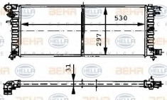 Radiator, racire motor CITROEN CHANSON 1.5 D - HELLA 8MK 376 715-431 foto