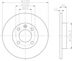 Disc frana - TEXTAR 92010600 foto