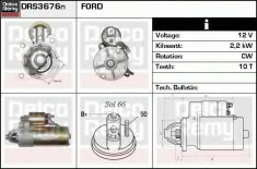 starter FORD FOCUS 1.8 Turbo DI / TDDi - DELCO REMY DRS3676N foto