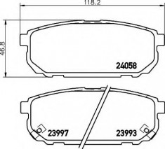 placute frana KIA SORENTO I 2.5 CRDi - HELLA 8DB 355 010-871 foto