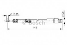 Furtun frana VAUXHALL ASTRA Mk V combi 1.7 CDTI - BOSCH 1 987 476 455 foto