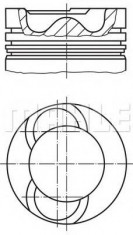 Piston VW CRAFTER 30-35 bus 2.5 TDI - MAHLE ORIGINAL 028 19 02 foto