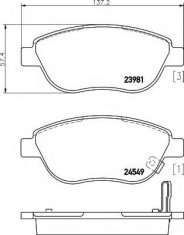 placute frana VAUXHALL CORSAVAN Mk III 1.3 CDTI - HELLA 8DB 355 013-371 foto