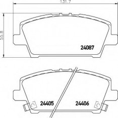 placute frana HONDA CIVIC VIII Hatchback 1.4 - HELLA 8DB 355 006-911 foto