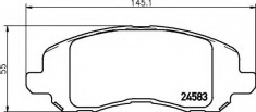 placute frana DODGE AVENGER limuzina 2.7 - HELLA 8DB 355 013-491 foto