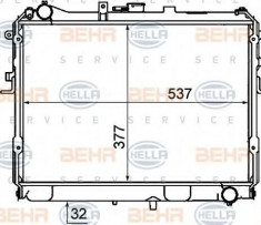 Radiator, racire motor MAZDA BONGO caroserie E2200 D - HELLA 8MK 376 727-681 foto