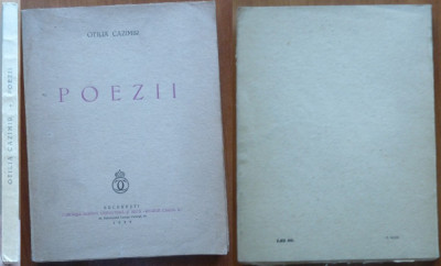 Otilia Cazimir , Poezii , 1939 , editia 1 , Fundatia Regele Carol II foto