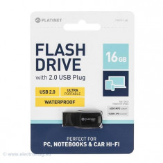 FLASH DRIVE USB 2.0 16GB WATERPROOF PLATINET foto