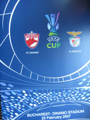 Dinamo Bucuresti - SL Benfica Lisabona (22 februarie 2007) + foaie de joc foto