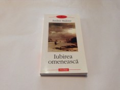Iubirea omeneasca, autor Andrei Makine,RF10/4