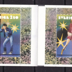 Suedia 1991 muzica pop MI 1685-1687 carnet MNH w34